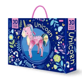 3D Unicorn and Book Set