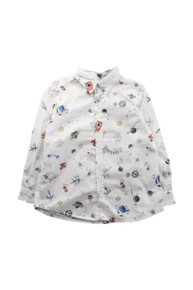 Bonpoint Nautical Themed Button-Down Shirt 4T