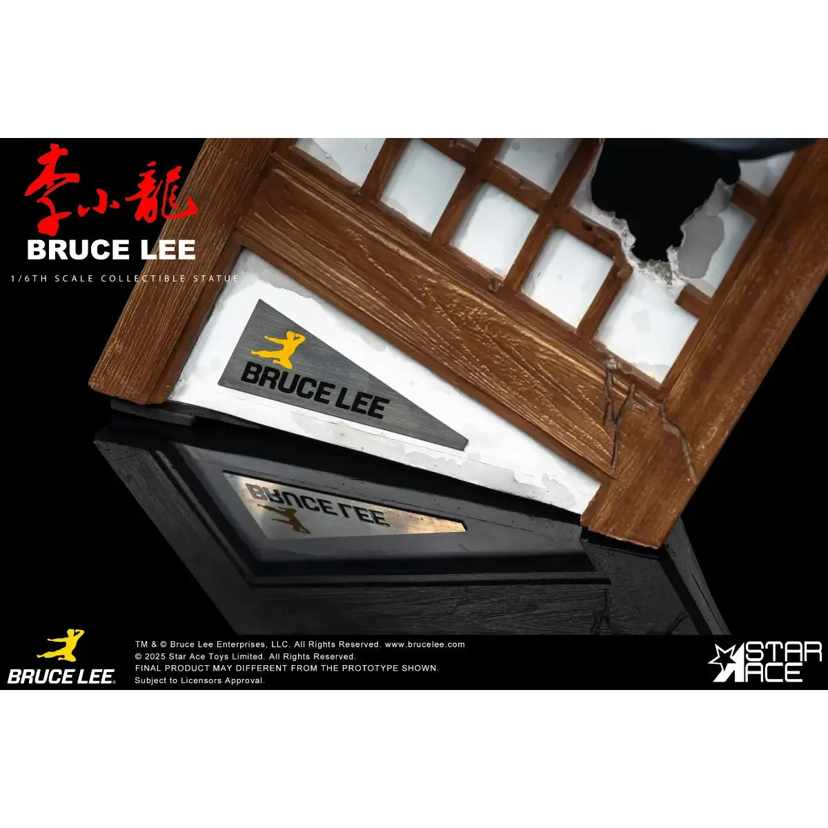 Bruce Lee Flying Kick 12" 1/6 Scale Polyresin Statue - Star Ace