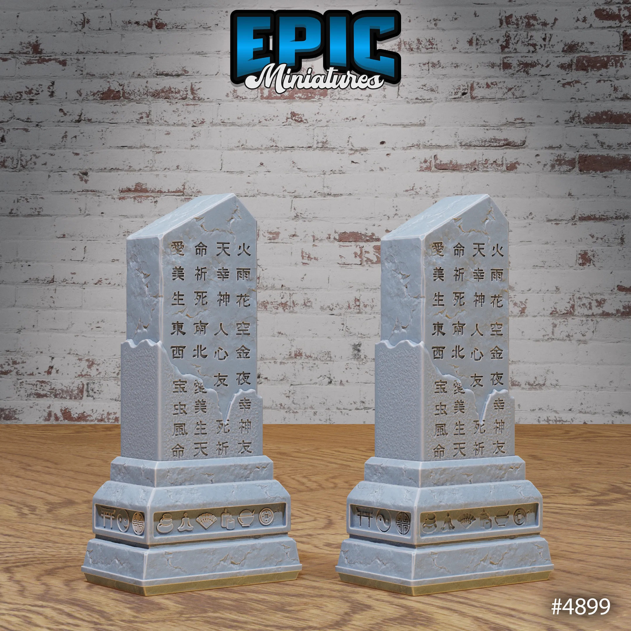 Eastern Temple Terrain Scatter Full Set of 35 Models | Legends of the East | Epic Miniatures | D&D Tabletop Miniature