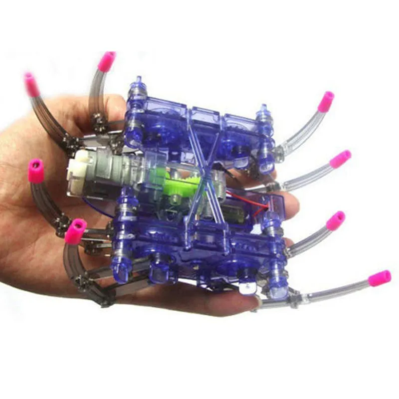 Electric Spider Robot Toy DIY Educational Intelligence Development Assembles Kids Children  Puzzle Action Toys Kits