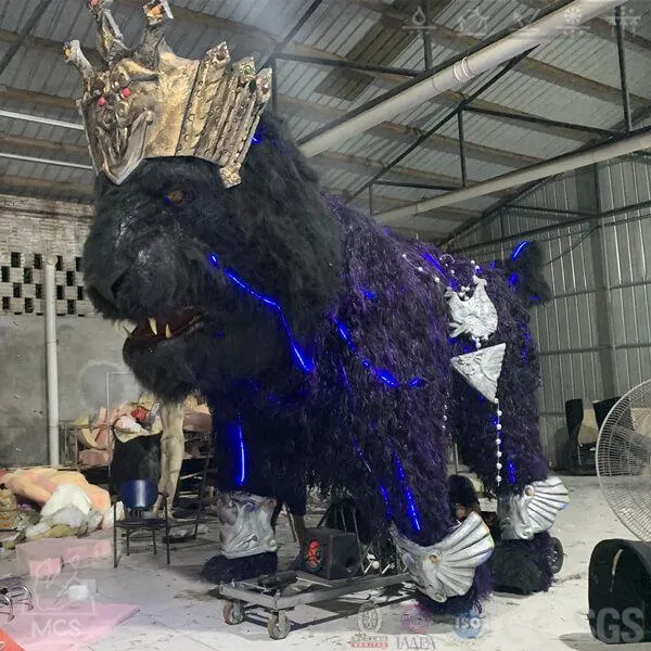 Huge Animatronic Purple Qilin Parade Float-FM013