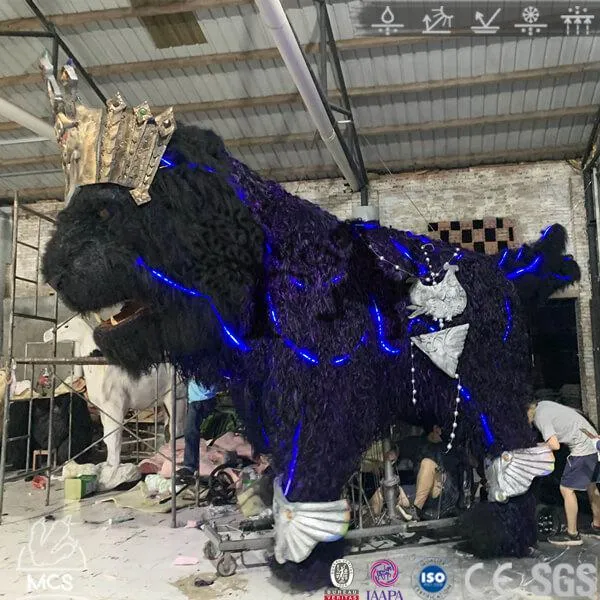 Huge Animatronic Purple Qilin Parade Float-FM013