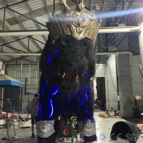 Huge Animatronic Purple Qilin Parade Float-FM013