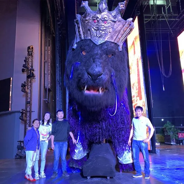 Huge Animatronic Purple Qilin Parade Float-FM013