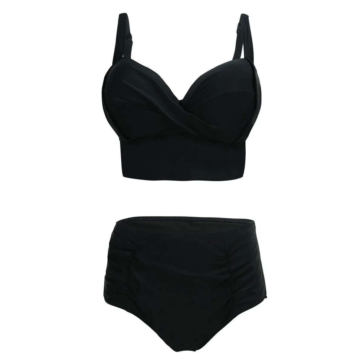 'Jennifer'  High Waist Bikini- Black