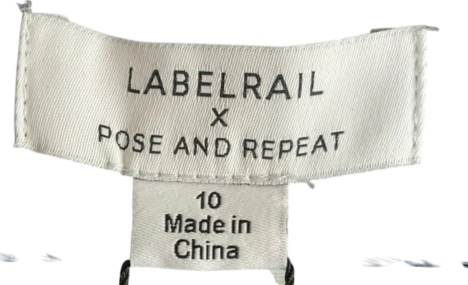 Labelrail X pose and repeat Green Repeat Off Shoulder Crop Top In Lime Checkerboard UK 10