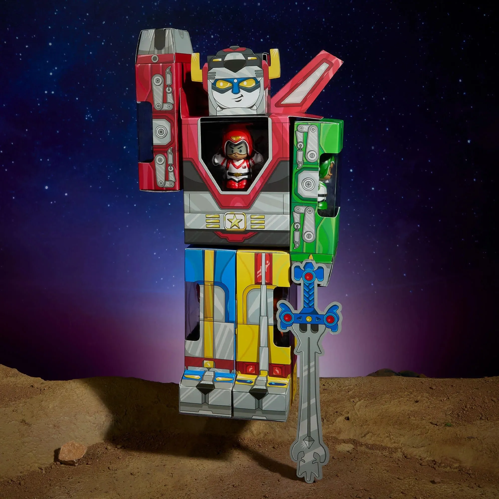 Little People Collector: Voltron 40th Anniversary - Exclusive Gold Label 5-Figure Set (HVW64) LAST ONE!