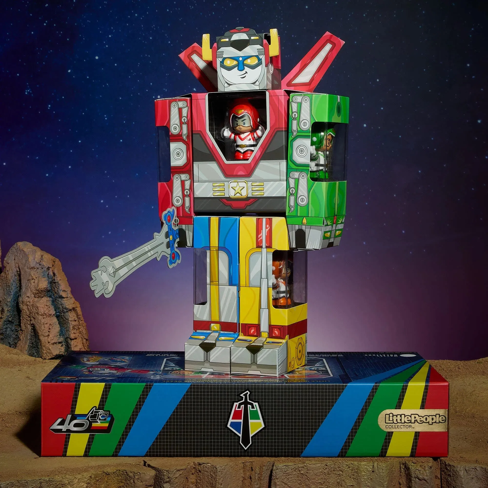 Little People Collector: Voltron 40th Anniversary - Exclusive Gold Label 5-Figure Set (HVW64) LAST ONE!