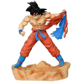 Tearing Clothes Goku 33cm Action Figure | DBZ Anime Battle Scene Statue