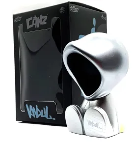 VandulBot- Silver Canbot Canz Art Toy Figure by Vandul x Czee13