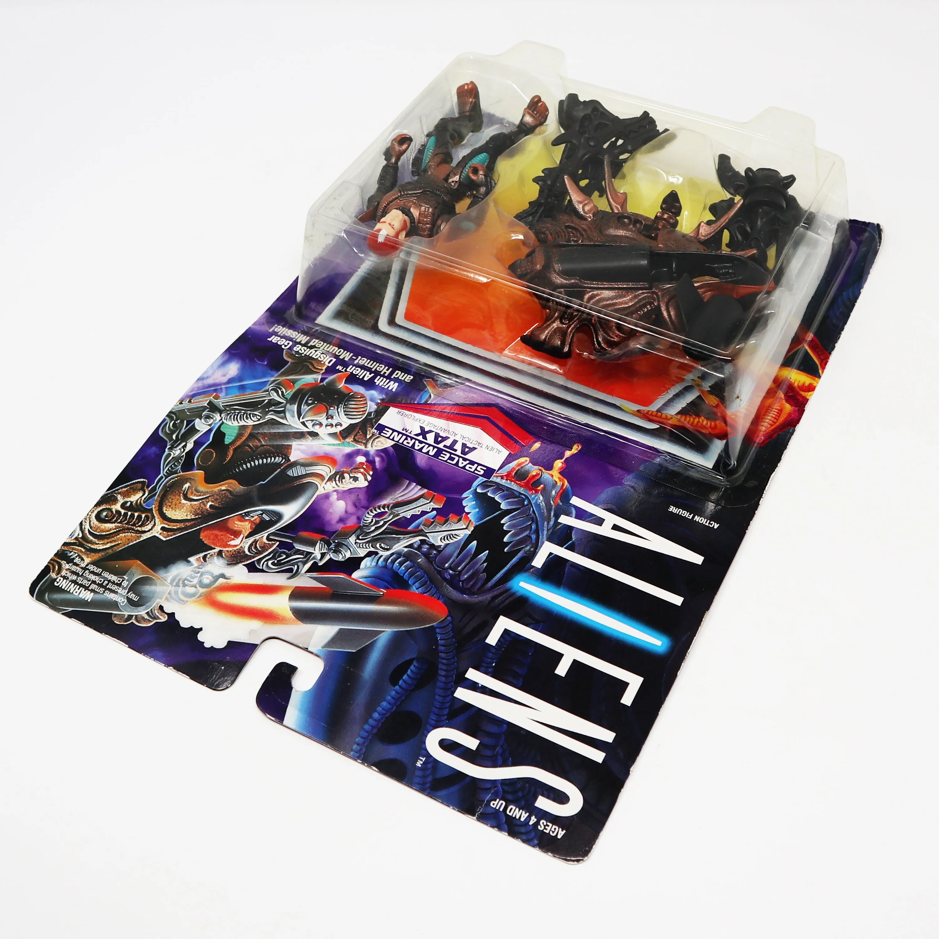 Vintage 1992 90s Kenner Aliens Space Marine ATAX Alien Tactical Advantage Explorer Action Figure Carded MOC