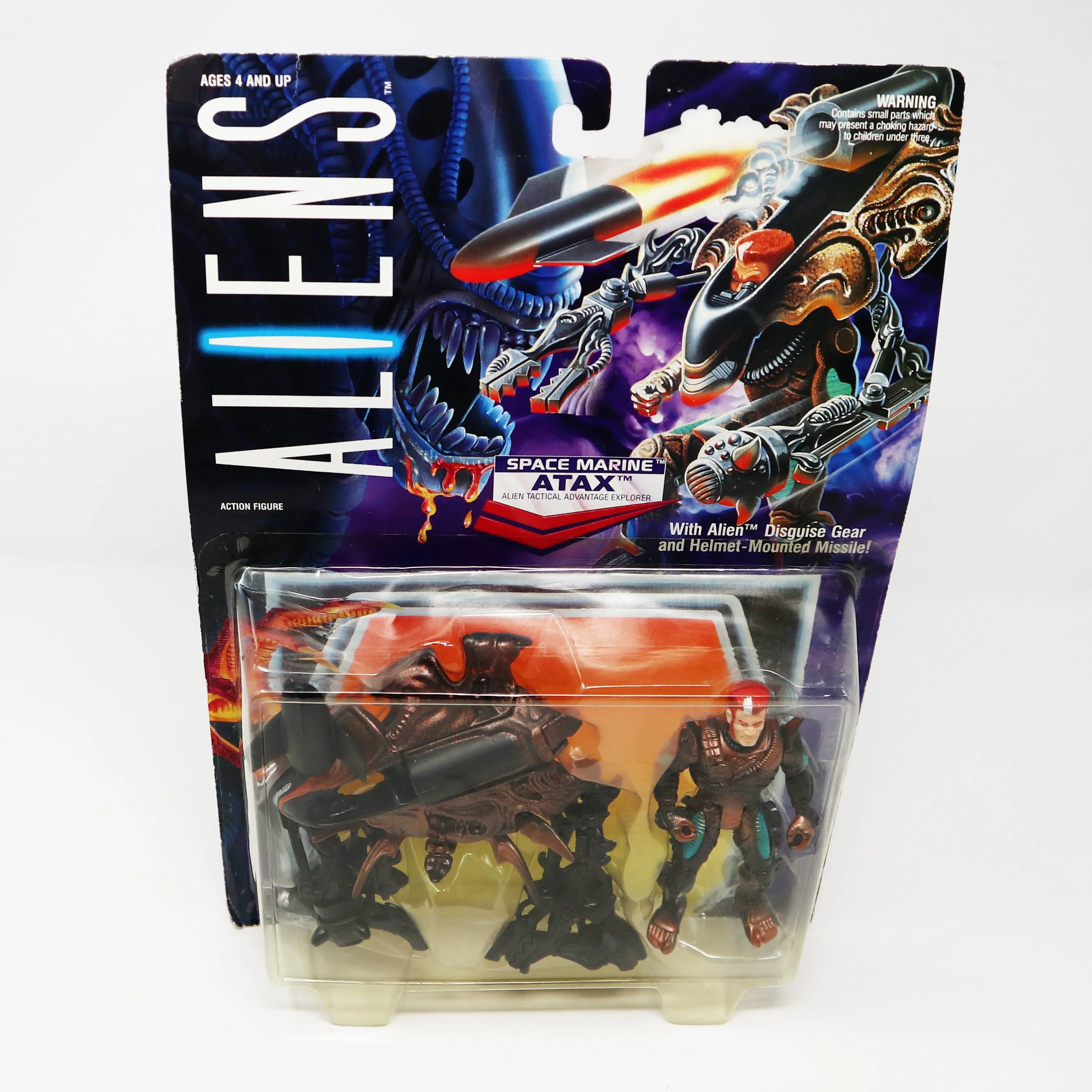 Vintage 1992 90s Kenner Aliens Space Marine ATAX Alien Tactical Advantage Explorer Action Figure Carded MOC