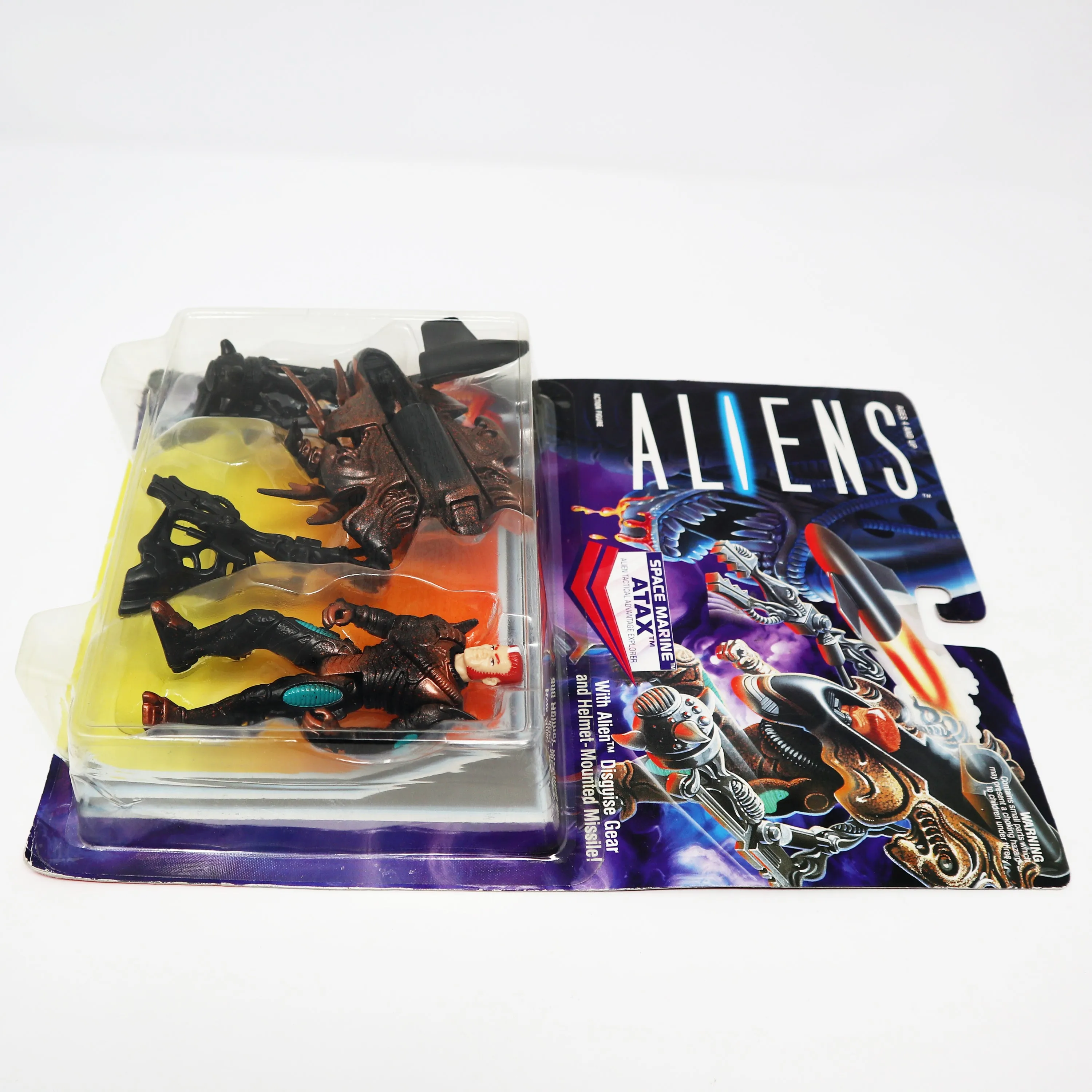 Vintage 1992 90s Kenner Aliens Space Marine ATAX Alien Tactical Advantage Explorer Action Figure Carded MOC